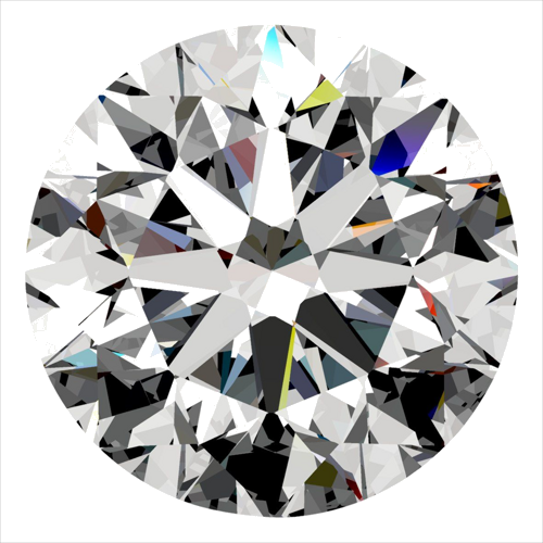 0.5 carat I-VVS1 Very Good cut Natūralus Round Deimantas (1)