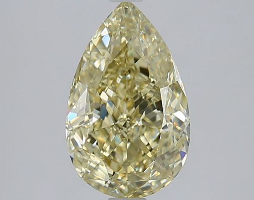 2.22 carat Fancy Light Brownish Greenish Yellow-VS1 Natūralus Pear Deimantas (1)
