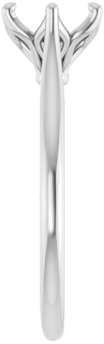 Sužadėtuvių Žiedas „Solitaire“ 585 Baltojo Aukso Round 7mm (4)