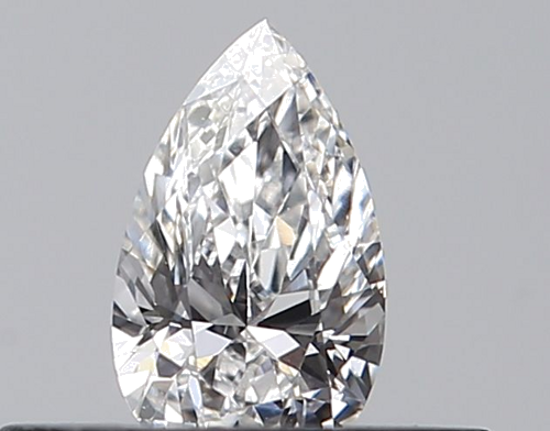 0.23 carat F-VVS1 Natūralus Pear Deimantas (1)