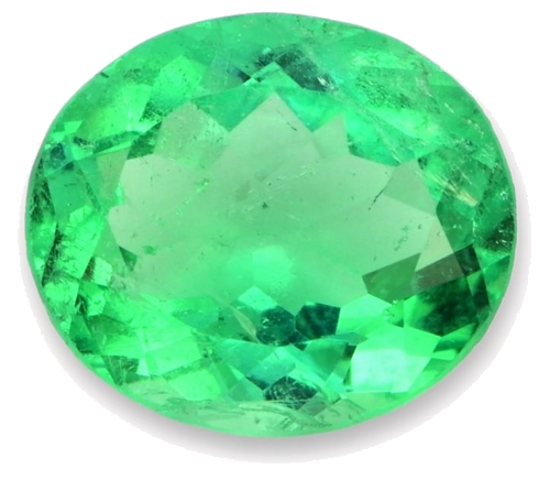 2.11 carat GREEN Oval Smaragdas (1)
