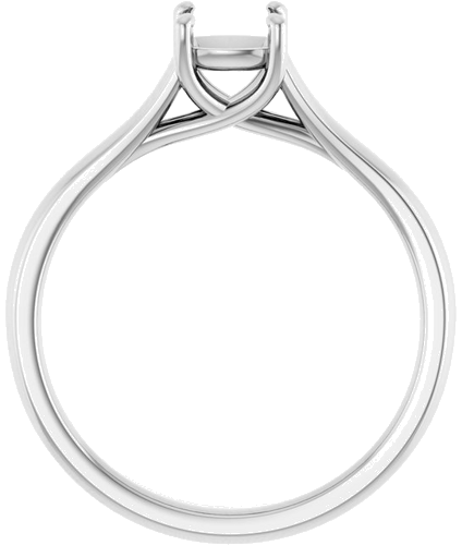 Sužadėtuvių Žiedas „Solitaire“ 950 Platinos Asscher 5mm (3)