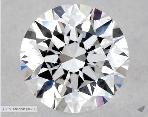 0.52 carat E-VS2 Excellent cut Natūralus Round Deimantas (1)