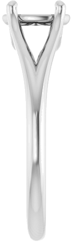 Sužadėtuvių Žiedas „Solitaire“ 14k white gold Oval 7mm x 5mm (4)