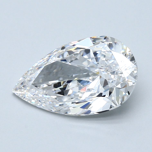 3.7 carat E-VS1 Natūralus Pear Deimantas (1)