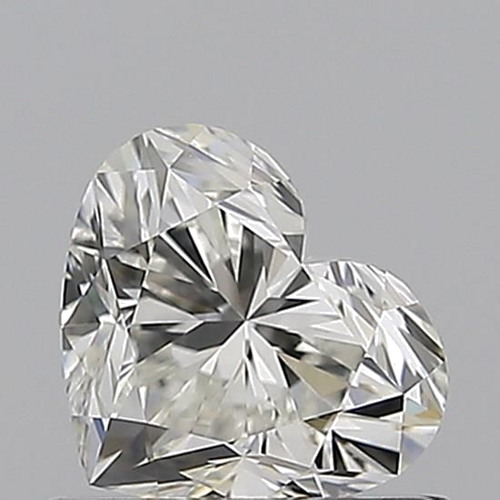 0.7 carat H-VS2 Natūralus Heart Deimantas (1)