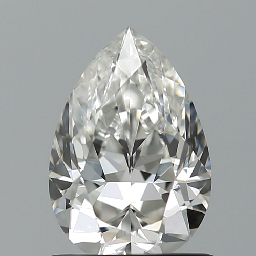 0.9 carat G-VVS2 Natūralus Pear Deimantas (1)