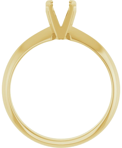 Sužadėtuvių Žiedas „Solitaire“ 14k yellow gold Round 5.2mm (2)