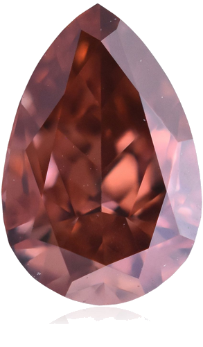 0.36 carat Fancy Deep  Pink-VVS2 Natūralus Pear Deimantas (1)