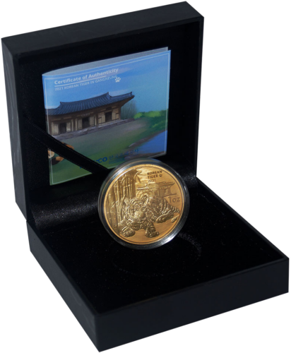 1 oz Korėjos Tigras 2021 Auksinė moneta (2)