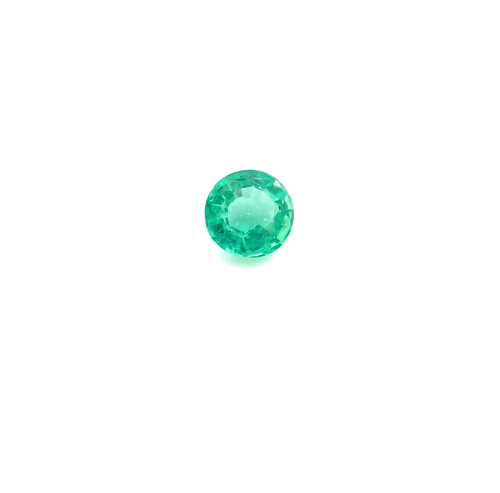 0.35 carat GREEN Round Smaragdas (1)