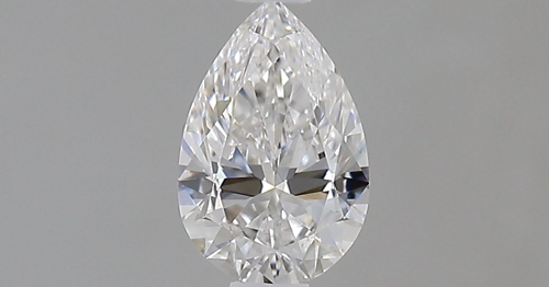 0.56 carat E-VVS2 Natūralus Pear Deimantas (1)