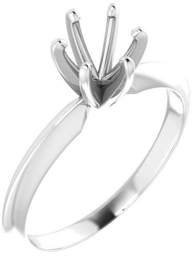 Sužadėtuvių Žiedas „Light Solitaire“ 585 Baltojo Aukso Round 5.4mm x 5.7mm (1)