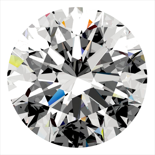 0.4 carat I-VVS1 Excellent cut Natūralus Round Deimantas (1)