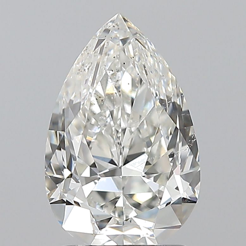 2.01 carat G-SI2 Natūralus Pear Deimantas (1)