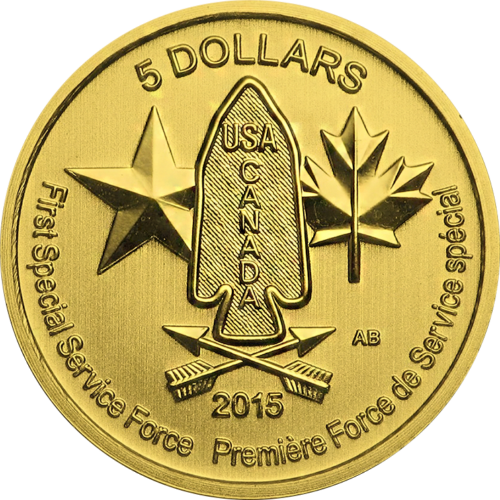 1/10 oz Canadian Armed Forces 2015 Gold Coin (1)