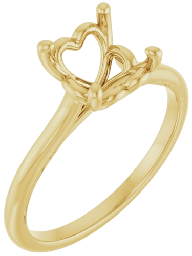 Sužadėtuvių Žiedas „Solitaire“ 18k yellow gold Cushion 7mm (1)