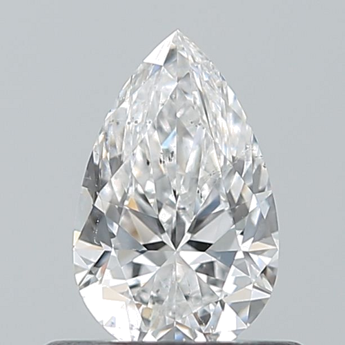0.5 carat D-SI2 Natūralus Pear Deimantas (1)