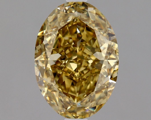 1.71 carat Fancy Deep Yellow Brown-VVS1 Natūralus Oval Deimantas (1)