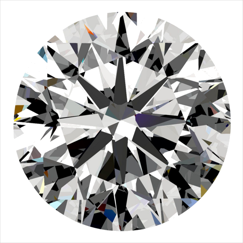 0.4 carat F-SI2 Very Good cut Natūralus Round Deimantas (1)