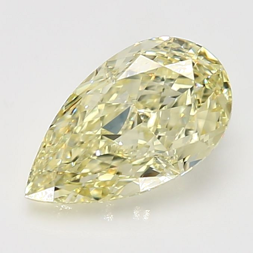 3.25 carat Fancy Yellow-VS1 Natūralus Pear Deimantas (1)