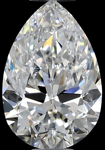 0.72 carat D-VS2 Natūralus Pear Deimantas (1)