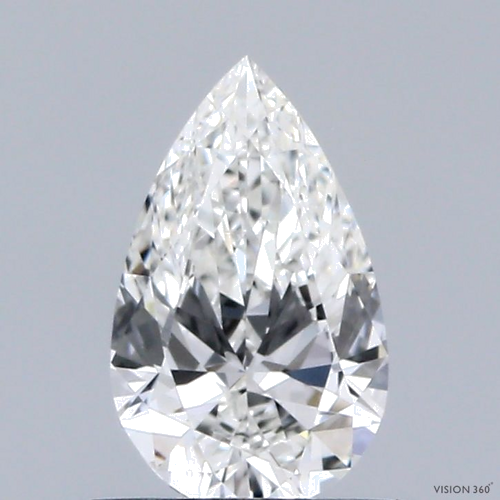 0.61 carat F-VS2 Natūralus Pear Deimantas (1)