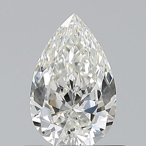 0.6 carat H-VS2 Natūralus Pear Deimantas (1)