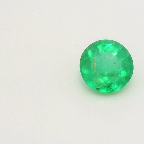 0.37 carat GREEN Round Smaragdas (1)