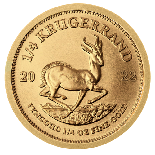 1/4 oz Krugerrand 2025 Dienvidāfrika Zelta monēta (Mix year) (1)