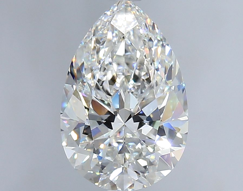 3.0 carat F-VS2 Natūralus Pear Deimantas (1)