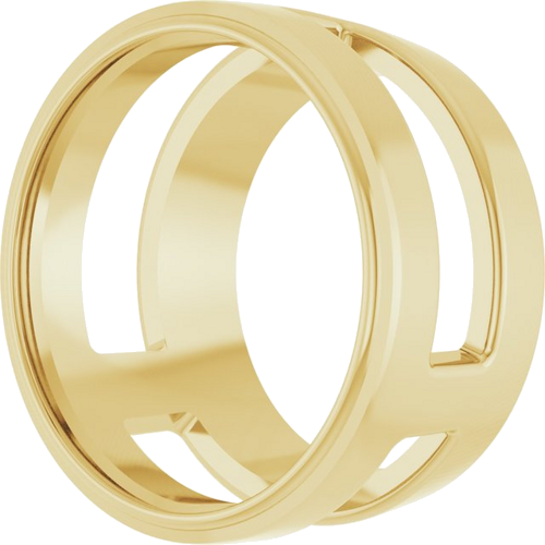 14K Yellow 10 mm Round Slide Pendant Mounting (2)