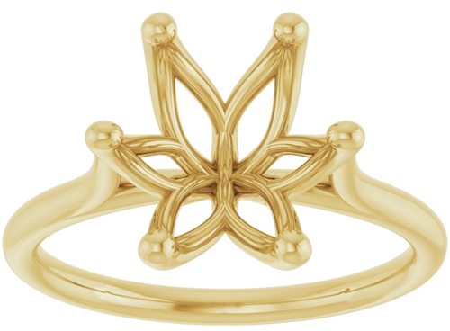 Sužadėtuvių Žiedas „Cathedral-Style Solitaire“ 14k yellow gold Oval 11mm x 9mm (3)