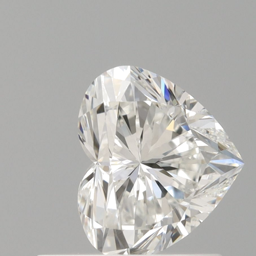0.72 carat F-VVS2 Natūralus Heart Deimantas (1)