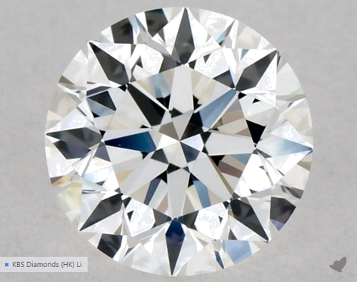 0.53 carat H-VS1 Excellent cut Natūralus Round Deimantas (1)