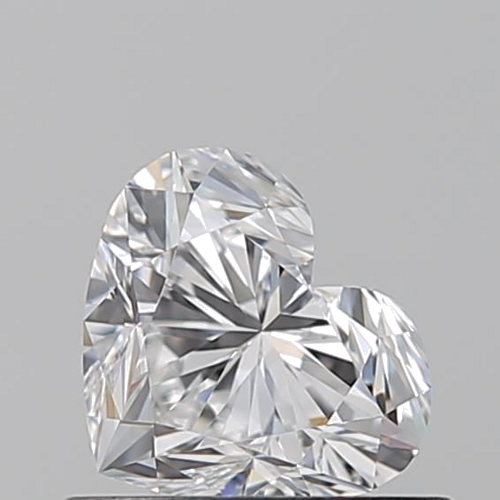 0.6 carat D-VVS2 Natūralus Heart Deimantas (1)