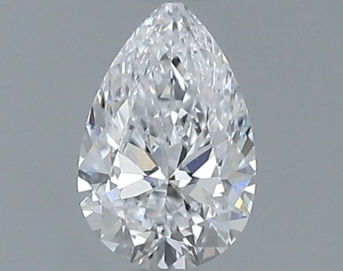 0.4 carat D-VS2 Natūralus Pear Deimantas (1)