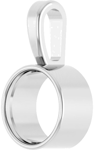Pakabukas „Bezel-Set Solitaire“ 950 Platinos Round 6.5mm (2)