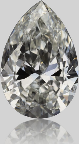 0.3 carat H-VVS1 Natūralus Pear Deimantas (1)