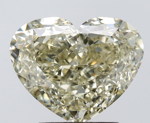 3.03 carat Fancy Light Yellow-VS2 Natūralus Heart Deimantas (1)
