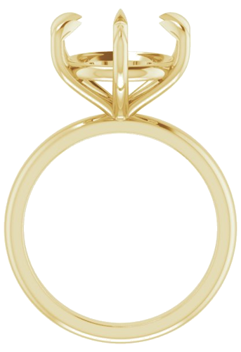 Sužadėtuvių Žiedas „Claw-Prong“ 18k yellow gold Round 12mm (2)