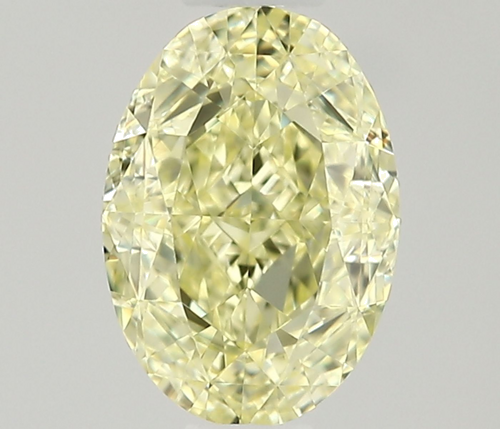 0.5 carat Fancy Light Yellow-IF Natūralus Oval Deimantas (1)