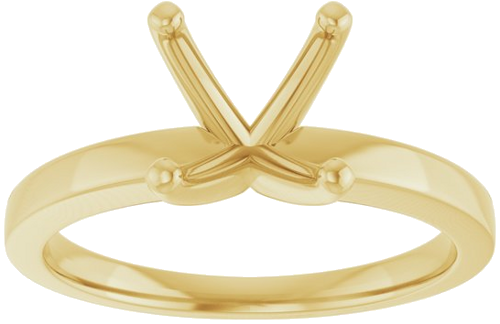 Sužadėtuvių Žiedas „Solitaire“ 14k yellow gold Round 8mm (3)