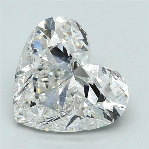3.7 carat H-SI2 Natūralus Heart Deimantas (1)