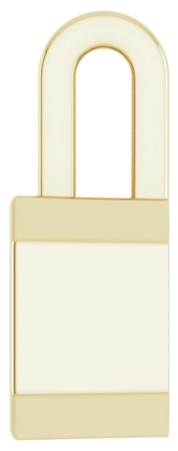 Pakabukas „Solitaire“ 585 Geltonojo Aukso Emerald 8mm x 6mm (3)