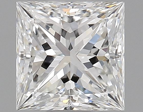 0.61 carat E-VS2 Natūralus Princess Deimantas (1)