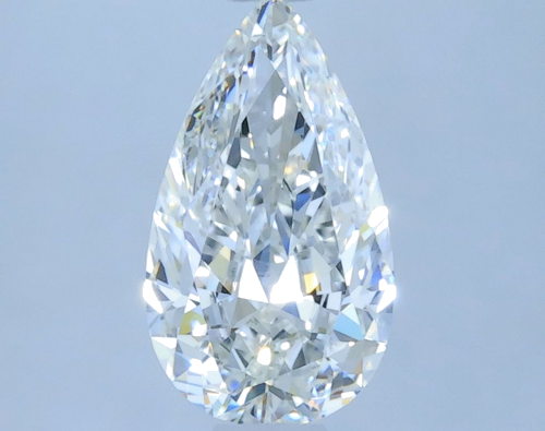 0.57 carat G-VVS1 Natūralus Pear Deimantas (1)