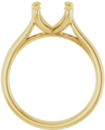 Sužadėtuvių Žiedas 14k yellow gold Oval 10mm x 8mm (2)