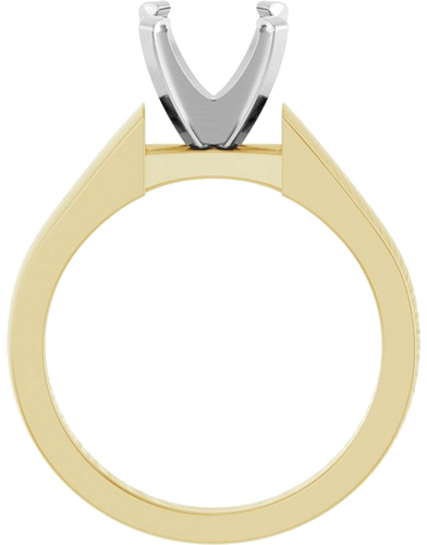 Sužadėtuvių Žiedas „Solitaire“ 14k yellow/white gold Round 8.8mm (2)