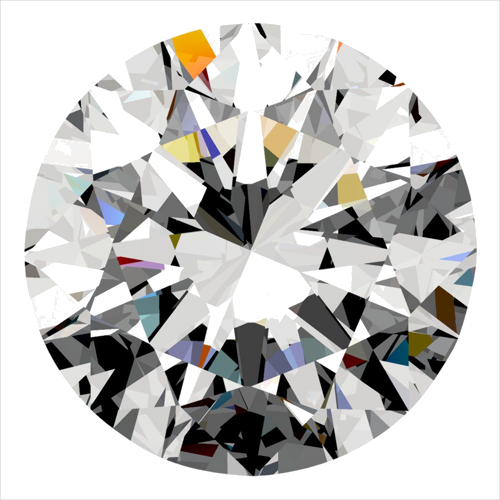 0.3 carat F-VVS2 Very Good cut Natūralus Round Deimantas (1)